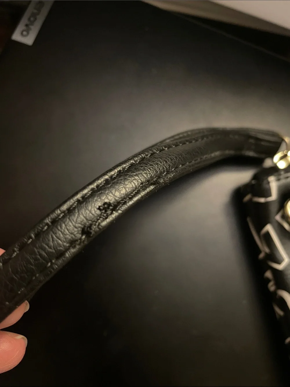 Betsey Johnson Black and White Luv Wristlet Clutch